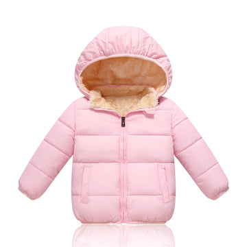 Toddler Winter Jacket Baby Boys Girls Fleece Coats Pink 120