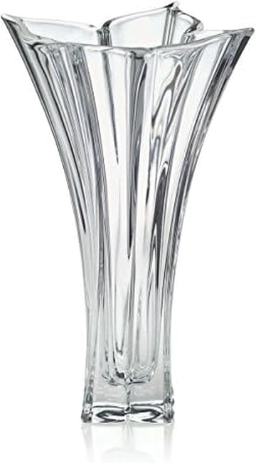 Florale Crystal Vase, 14"