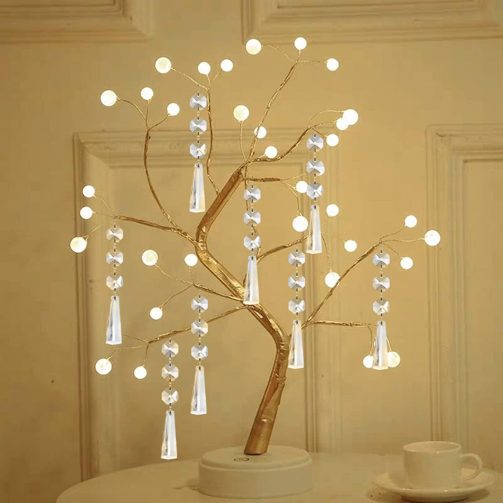 30pk Crystal Drop Ornaments Clear Plastic Hanging Crystals Decorations Centerpieces Chandeliers Garland