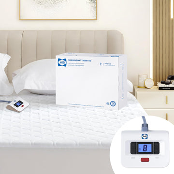 Heated Mattress Pad Twin Size Luxury Quilted Electric Bed Warmer