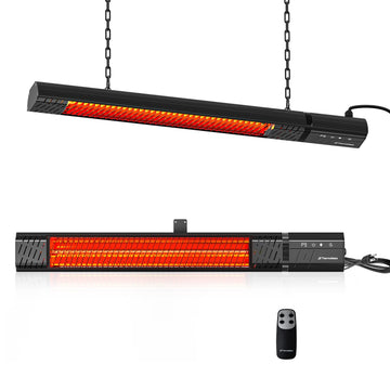 Outdoor Patio Heater 1500W 120V Plug-in, Infrared Carbon Fiber