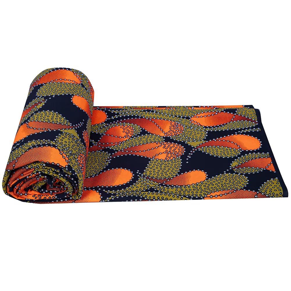 African Fabric 6 Yard Ankara Tribal Print Dashiki Polyester Wax Fabric