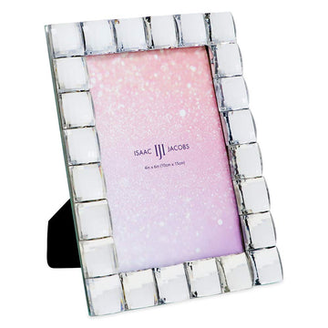 Jacobs Decorative Sparkling Jewel Picture Frame (4x6, Clear)