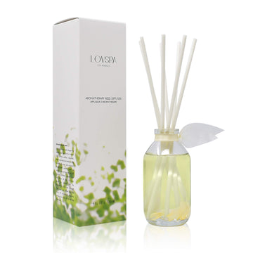 Reed Diffuser Set - Jasmine Vanilla Scented Diffuser with Sticks