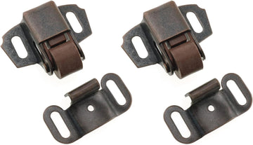 4PCS Roller Wheel Spring Cabinet Furniture Closet Door Catch Latch, Cabinet Lock Door Suction Buckle Latch, Cabinet