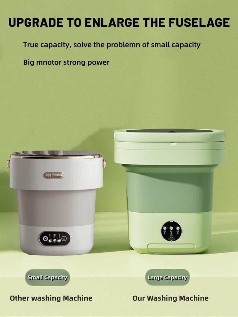 Portable Washing Machine, Mini Washer,20L Upgraded Large Capacity Foldable Washer.Deep Cleaning of Underwear, Baby