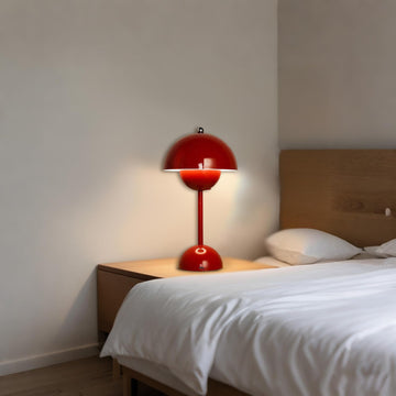 Flowerpot Lamp, Modern Flower Bud 12" Cordless Touch Dimmable 2600mAh Rechargeable Desk Lamps Nordic Minimalist