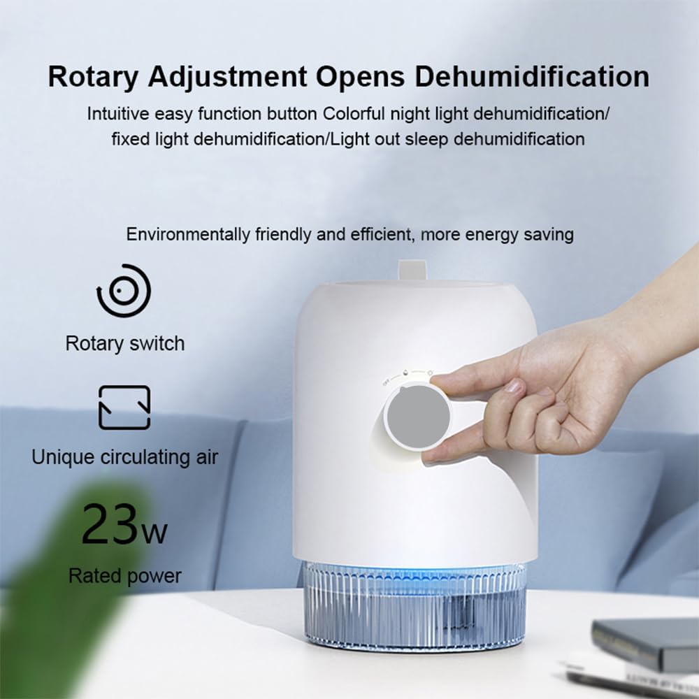 Dehumidifier for Home (300 Sq.Ft), Small Dehumidifiers with Auto Shut Off, Ideal for Closet Bedroom Bathroom RV T1