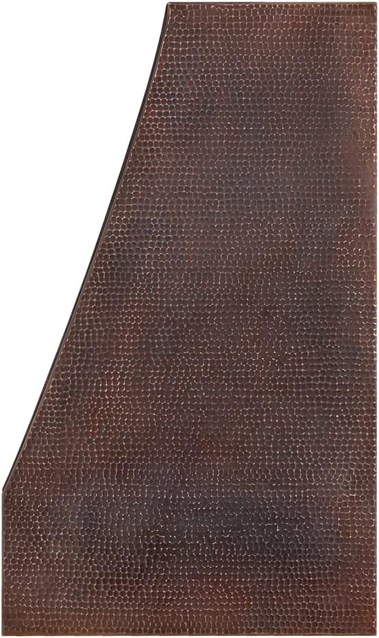 48 Inch Copper Island Mount Range Hood 610 CFM LED Lights Dishwasher-Safe Baffle Filters