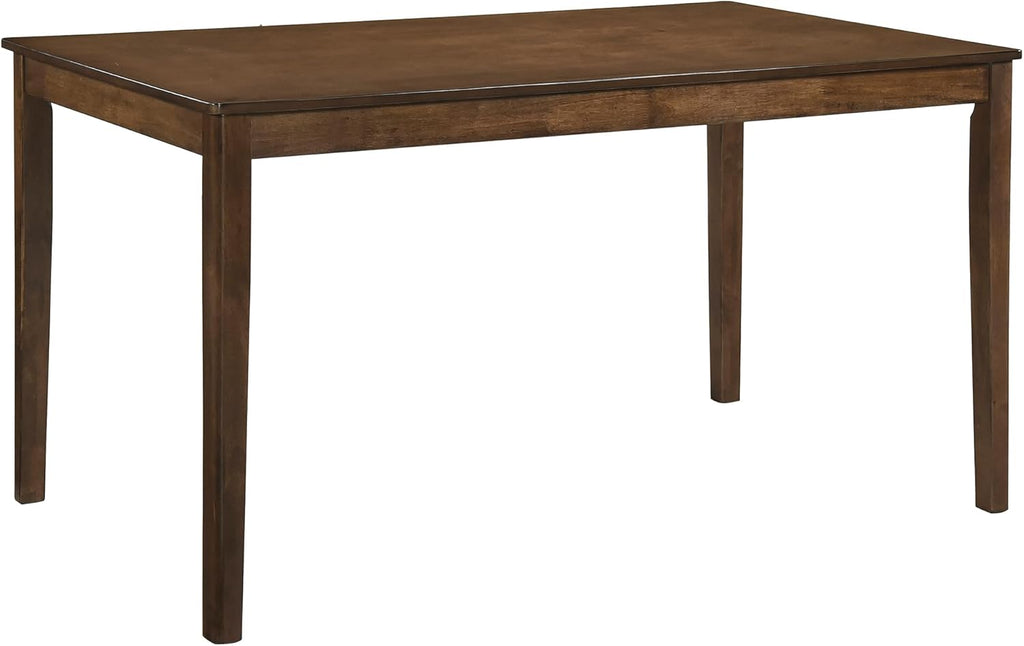 55.5" Dining Table for 4, Modern Rectangular Dining Room Table, Wood Dining Table, Modern Wood Table with Solid Wood