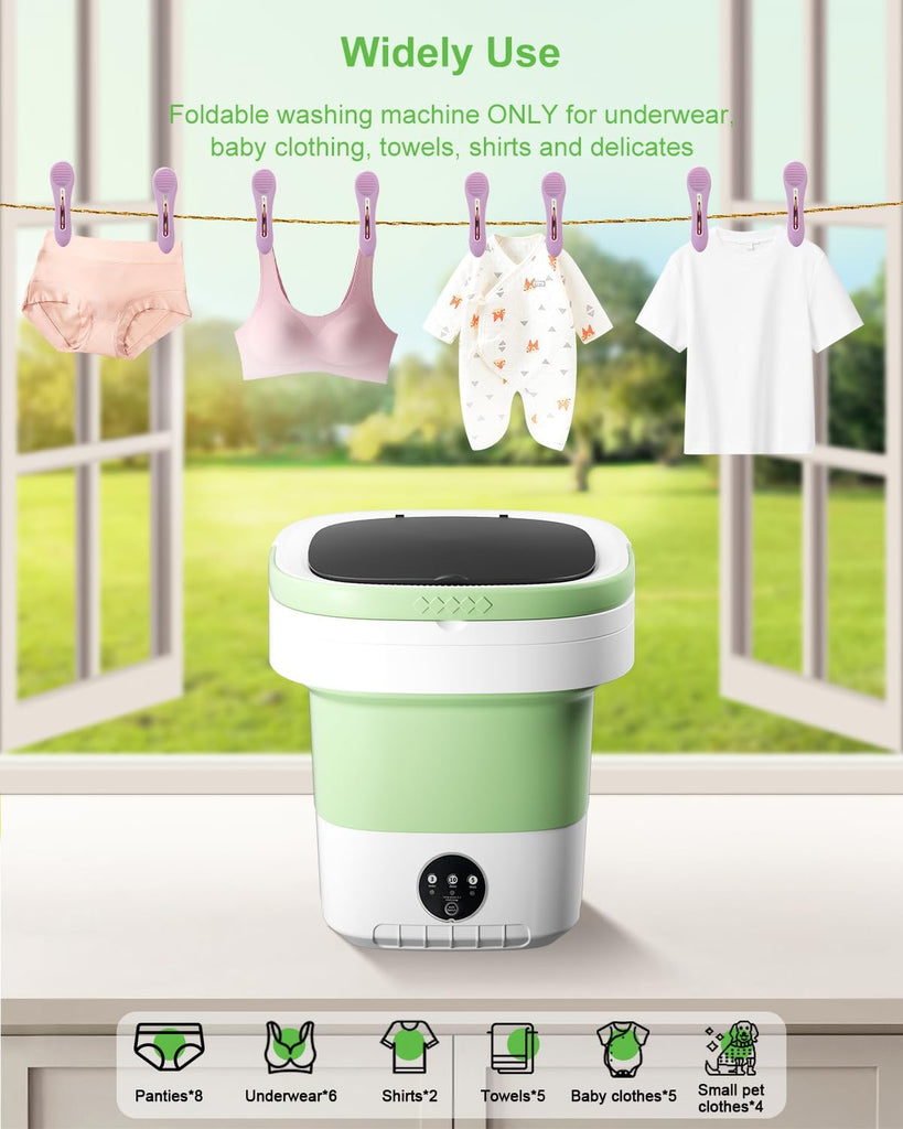 Portable Washing Machine, 16L Mini Washer Washer,3 Cleaning Modes Suitable For Home Apartments Dormitories, Hotels