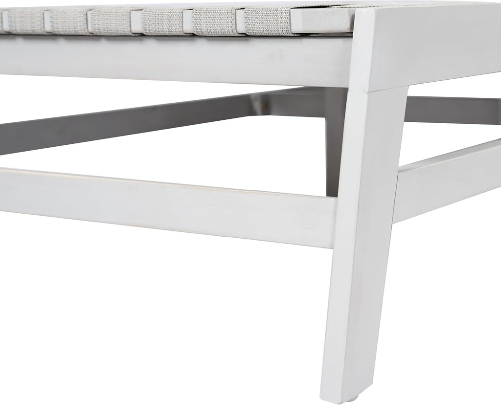 83" Acacia Wood Chaise Lounge Chair Outdoor, Modern Lazy Sofa with 4-Position Adjustable seat, Sleeper Couch