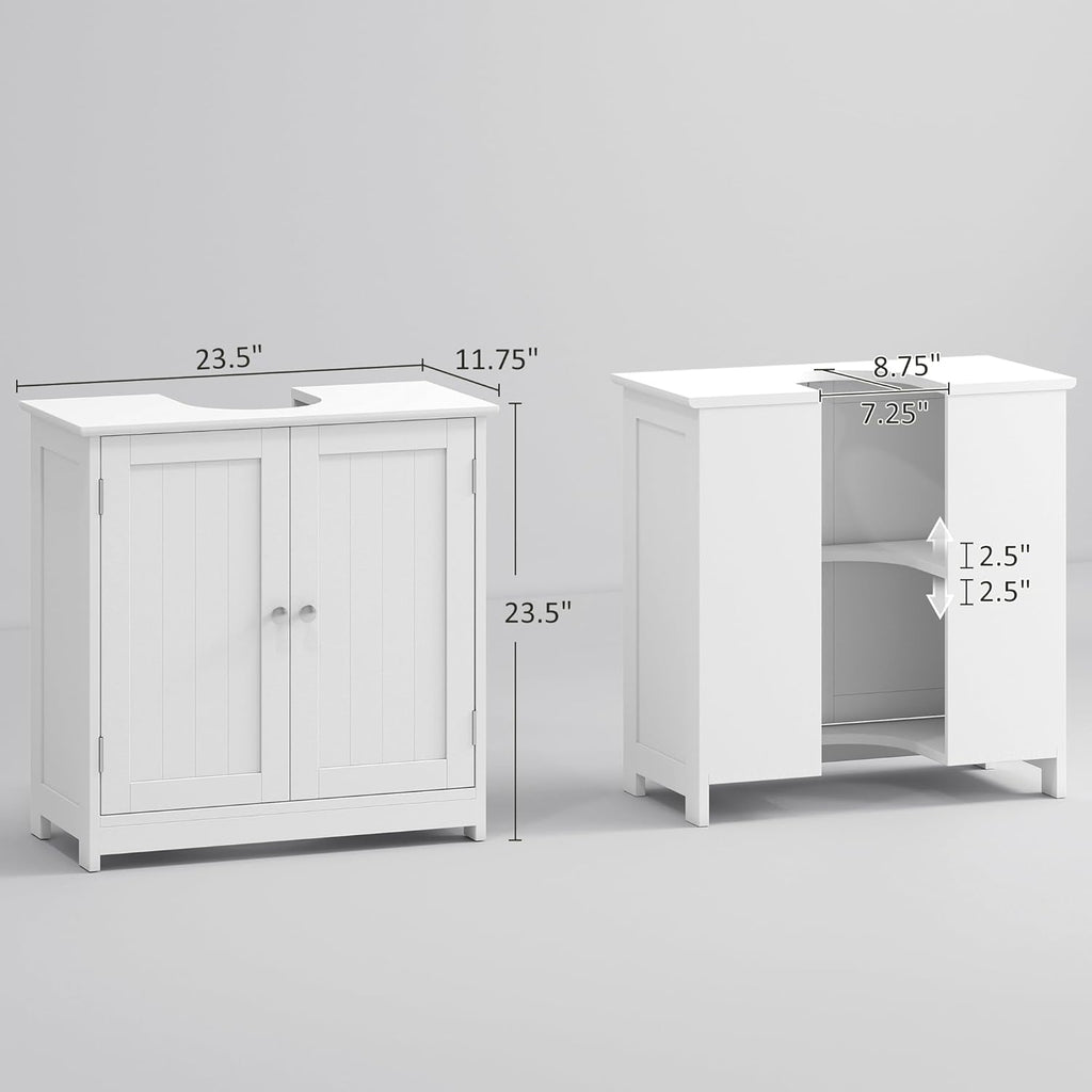 23.5" Pedestal Sink Storage Cabinet