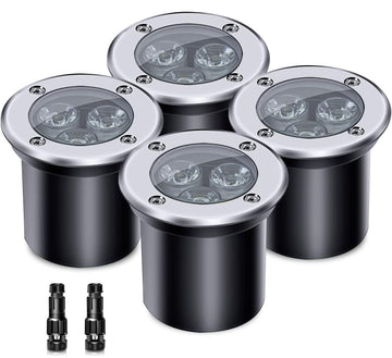 4 Pack 3w 12v Low Voltage In-ground Lights LED Landscape Light Waterproof IP67 Pathway Lights Outdoor spotlights