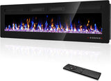 72Ó Recessed and Wall Mounted Fire Places Electric Fireplace Ultra Thin with Remote Control, Toucn Screen A132-B0CW3B3JQX