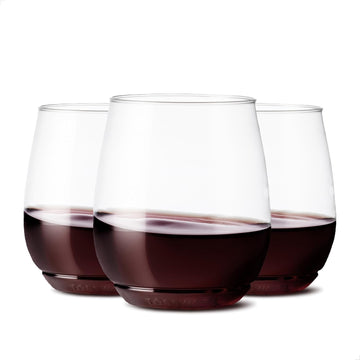 POP 14oz Vino SET OF 12, Recyclable, Unbreakable & Plastic Wine Glasses, 12 Count (Pack of 1)