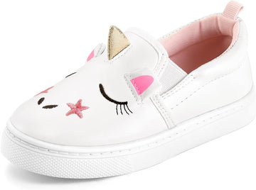 Toddler Sneakers for Girls Boys Slip On Canvas Walking Shoes