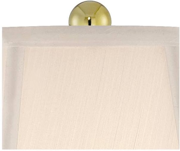 Traditional Glam Style Table Lamp 26.5" High Cut Glass Urn Brass Gold Metal Clear White Cream Bell Glass Shade Decor
