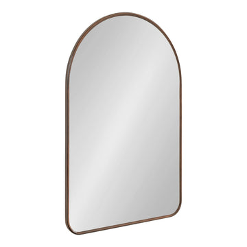 Caskill Mid-Century Arched Wall Mirror; 24 x 36; Dark Bronze; Decorative Large Modern Arch Mirror for Wall Display
