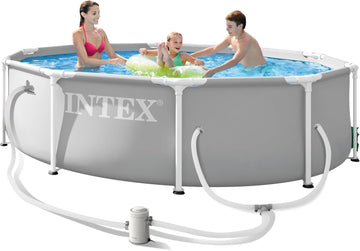 26701EP 10Ft X 30In Prism Frame Premium Above Ground Swimming Pool Set with Filter Pump
