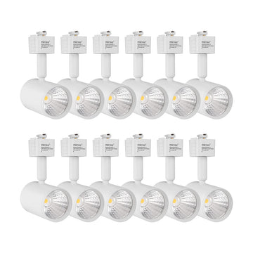12 Pack J Type LED Track Lighting Heads 6.5W 4000K Neutral White