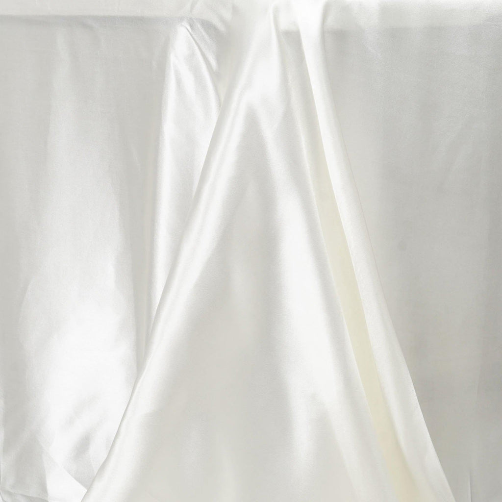 Rectangle Satin Tablecloth, 90"x156" Smooth Oblong Washable Table Cloth, Decorative Silky Fabric Table Cover for