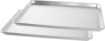 Naturals Extra Large, 21 x 15 inch Set - USA Made Aluminum Commercial Quality Pan for or Roasting, Encapsulated