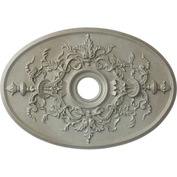 30 3/4 W x 21/14 H x 3 7/8 ID x 1 P Alexa Ceiling Medallion (fits Canopies up to 5 5/8), Flash Gold