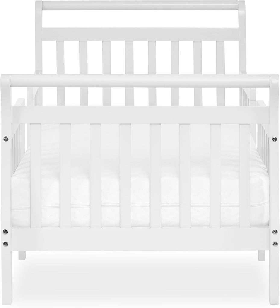 3-in-1 Toddler Bed with Rails, GREENGUARD Gold, White