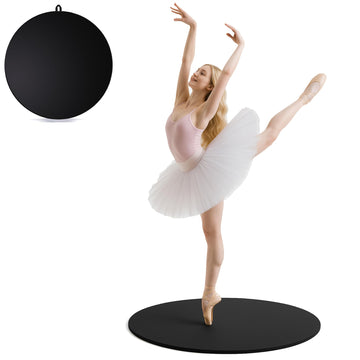 Portable Dance Floor Round, 32" Ballet Wood Floor, Dance Turning Board, Smooth Ballet Dance Floor, Studio and Outdoor