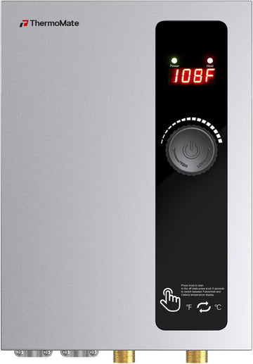 36kW Tankless Water Heater Electric, ThermoMate On Demand Instant Hot Water Heater 240 Volt