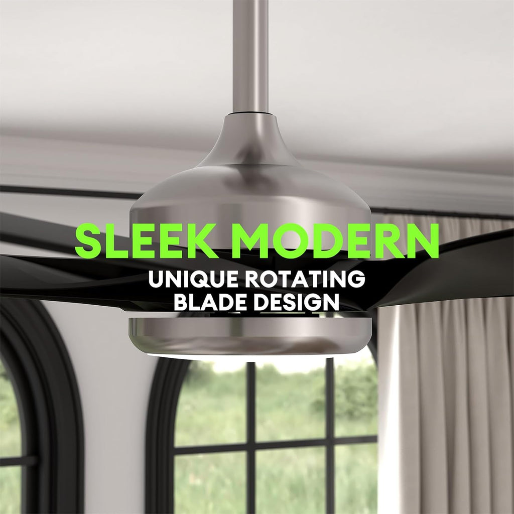 64 Inch Ceiling Fans with Lights,Indoor and Outdoor Modern Ceiling Fans with Lights and Remote