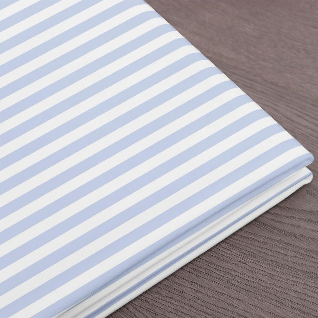 Blue White Stripes Upholstery Fabric for Chairs Sofa, Geometric Striped Flannel Fabric Sewing Supplies, Modern Simple