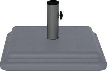 40 Pound Umbrella Base - Weighted Umbrella Base For Use With Patio Table - Heavy Duty Base for Umbrella - Gray