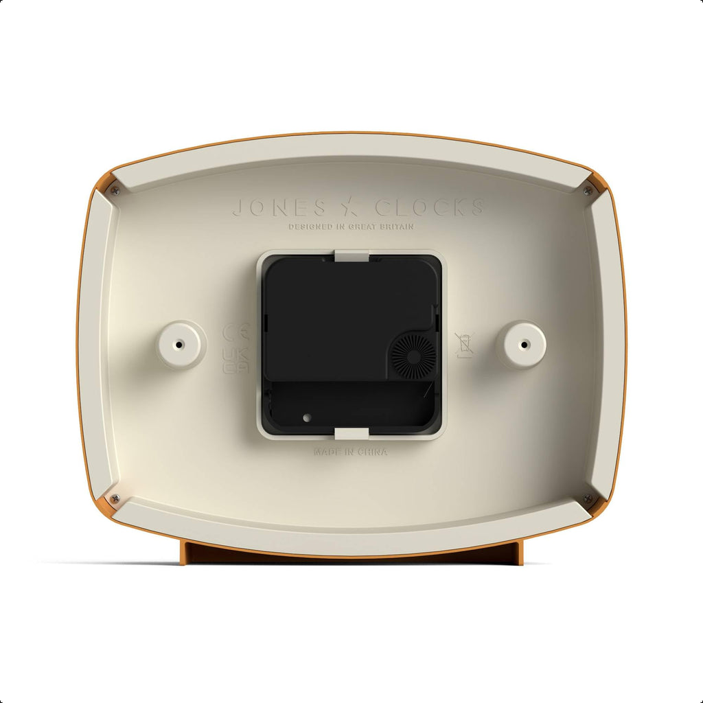 Film Desk Clock | Retro Rectangular Design | Mustard Yellow