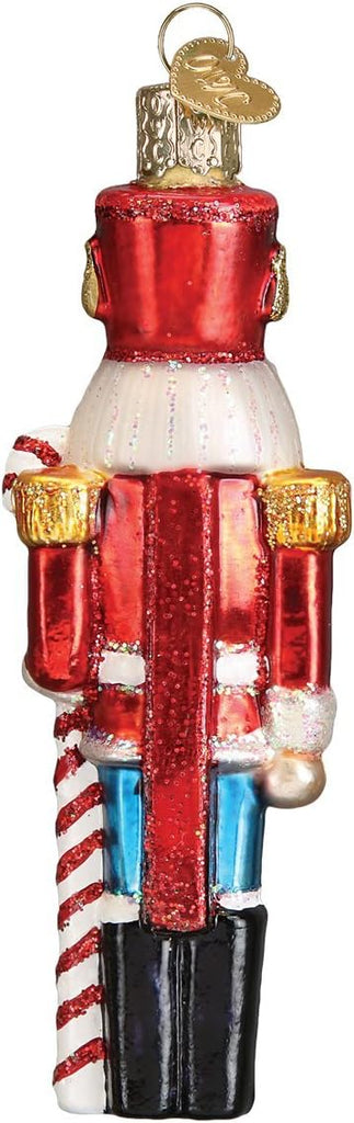 Peppermint Nutcracker Glass Blown Ornament, Handcrafted Holiday Decoration, Holiday Collection