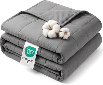 Weighted Blanket for Adults,Soft Heavy Blanket Machine Washable for Fall, Bedding &Napping with Premium Glass Beads