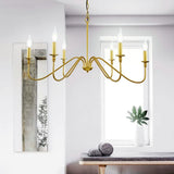 Gold Chandelier, 6-Light Chandelier for Dining Room, Bedroom, Foyer, Living Room, Kitchen Island, Entryway, Office, Bar,Farmhouse DŽcor A109-B0DGXCWVGF