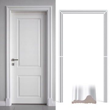 80 x 30 x 2-9/25 in Polyester Door Trim Molding Kit