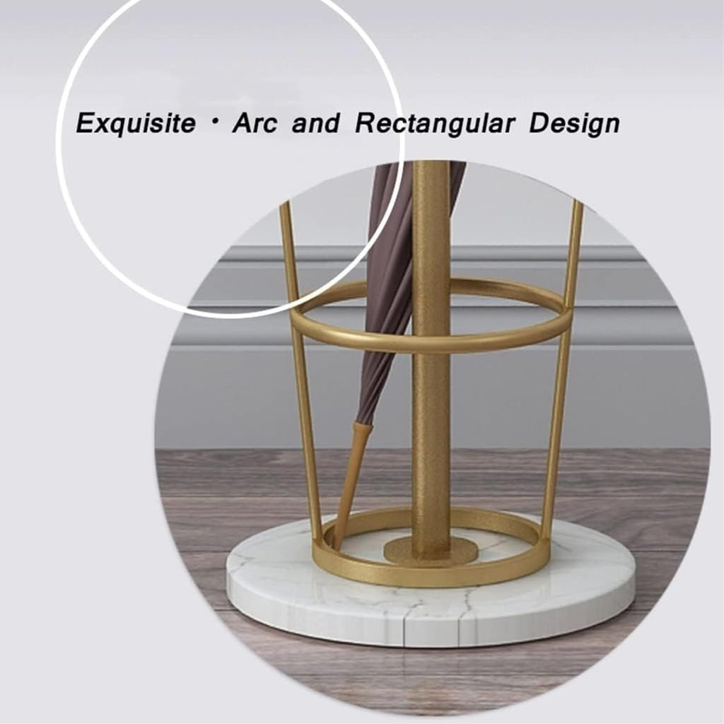 Stand Coat Rack Modern Creative Independent Single-bar Coat Rack Floor-Standing Marble Base Living Room Bedroom