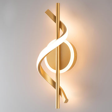 LED Wall Sconces Indoor, 12W LED Wall Mount Lights, Modern Spiral Wall Lamp, 3000K Wall Light Fixture for Stairs