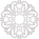 24" OD x 5" ID White Ceiling Medallion 4-Piece Set Ceiling Medallion for Chandelier Decoration, Quic