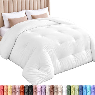 Twin Duvet Insert, White, Comforter, 64 x 88 Inches