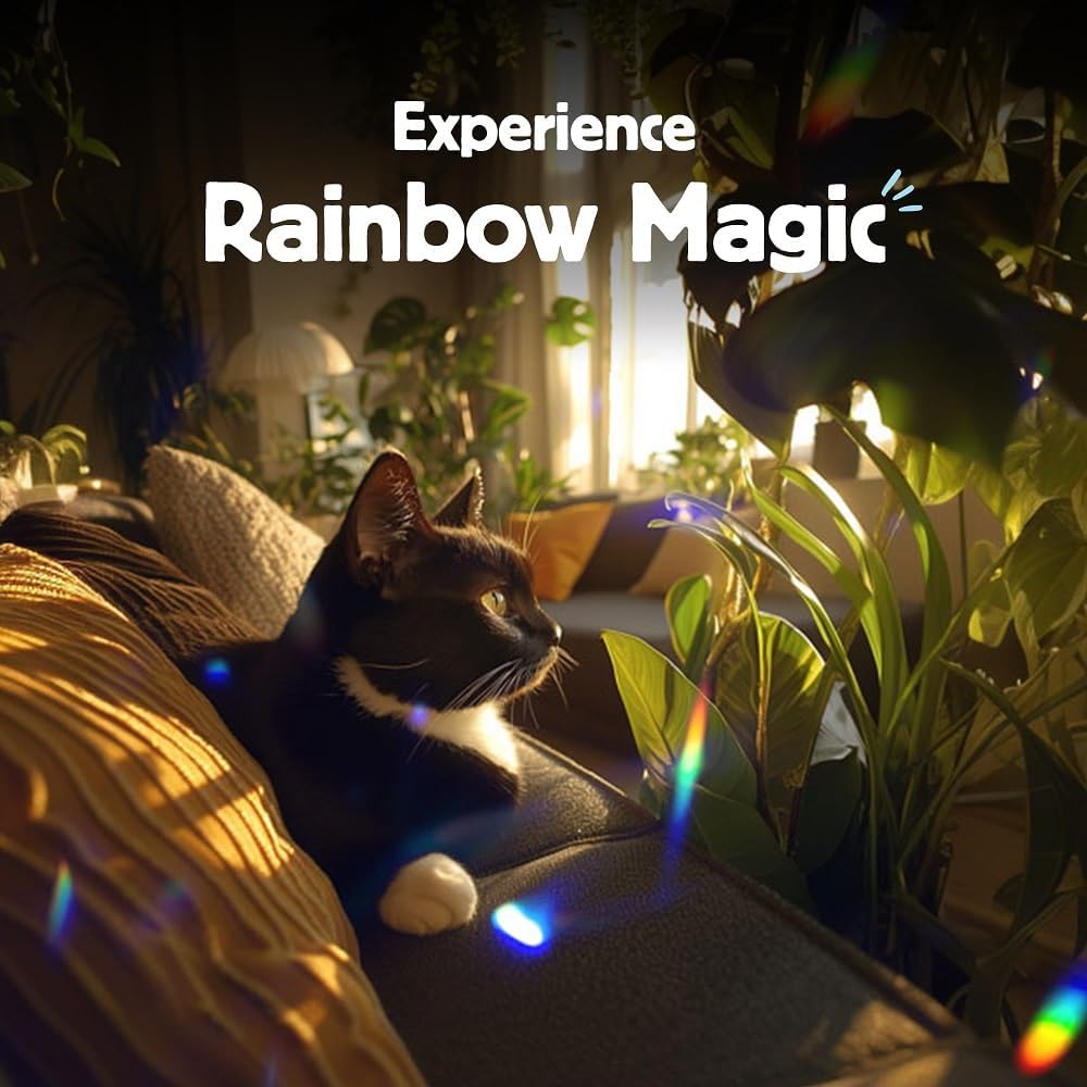 Solar Powered Rainbow Maker – Prism Suncatcher