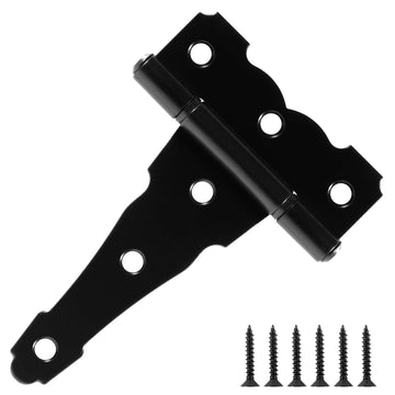 Gate Hinges Heavy Duty 4 Inch 6 Pack for Wooden Fence Shed Barns