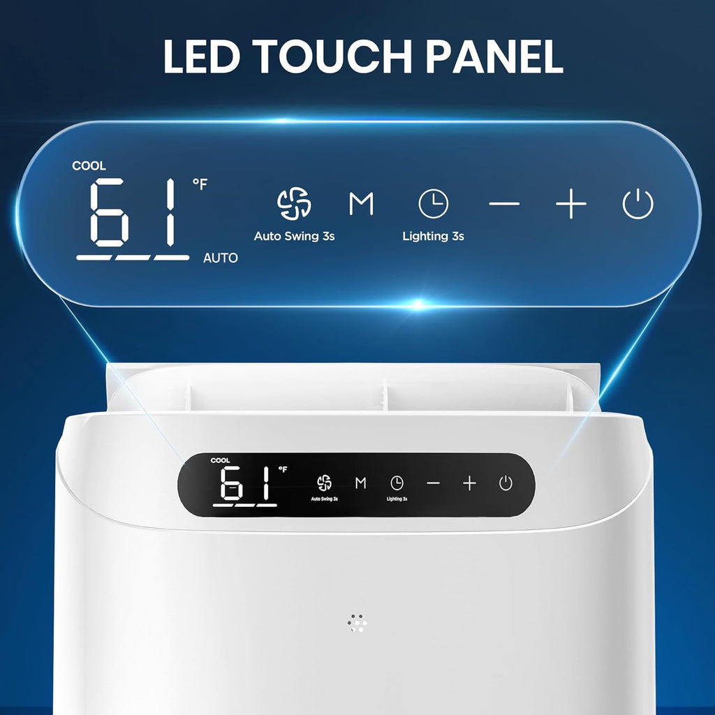 14000 BTU Portable Air Conditioners for Room Cooling up to 700 Sq. Ft, 3-IN