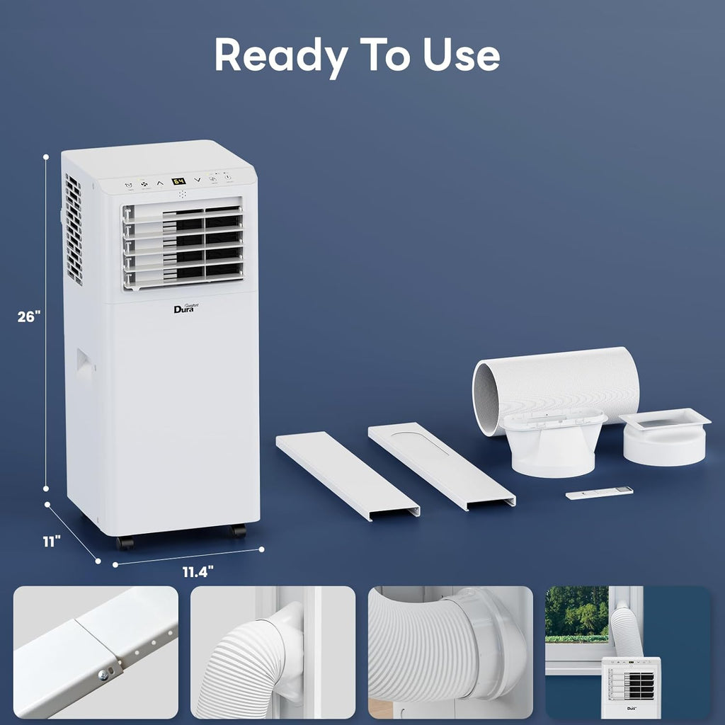 Portable Air Conditioners, 8,500 BTU(Ashrae) /5,100 BTU (SACC), Cooling,Dehumidifier,Fan Mode,Up to 200 Sq.Ft