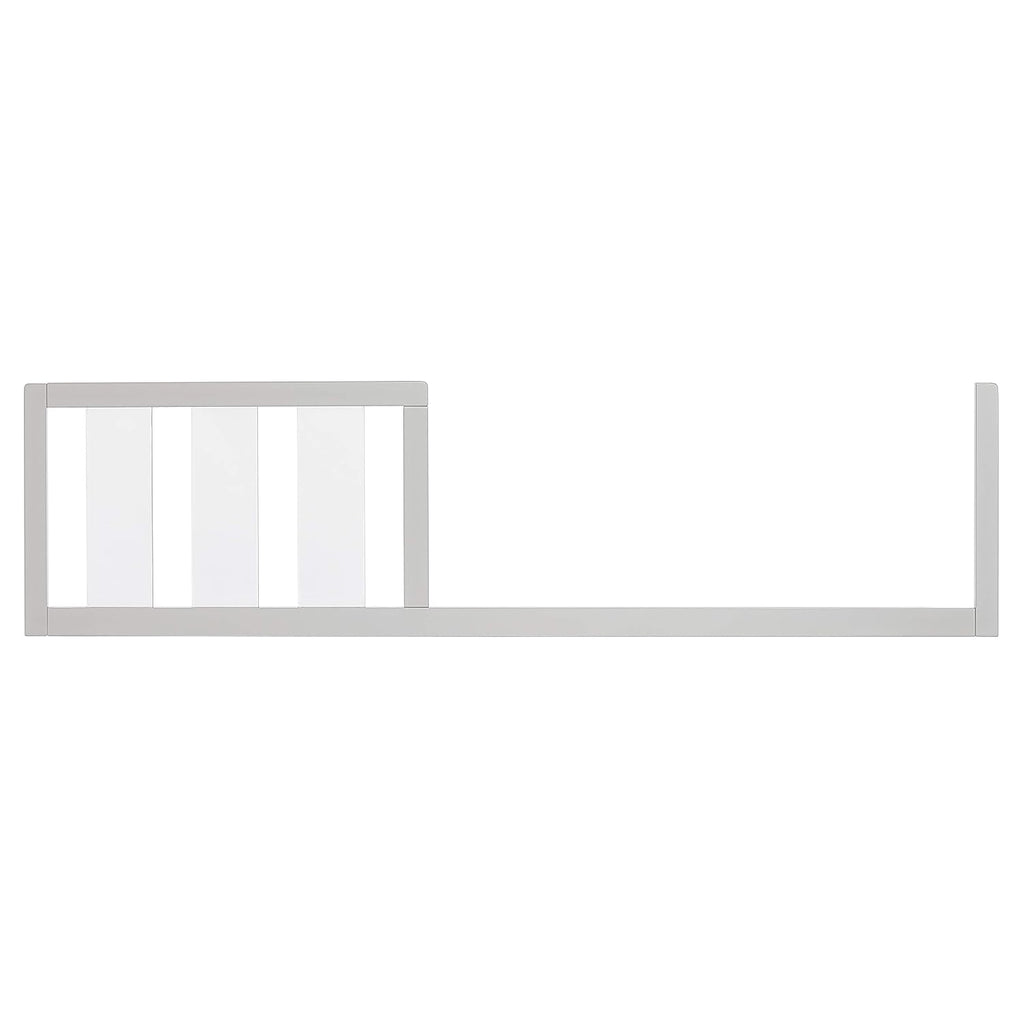 Acrylic 4 in 1 Convertible Crib Toddler Rail I Easily Coverts to Toddler Bed & I Acrylic Slats, Pebble