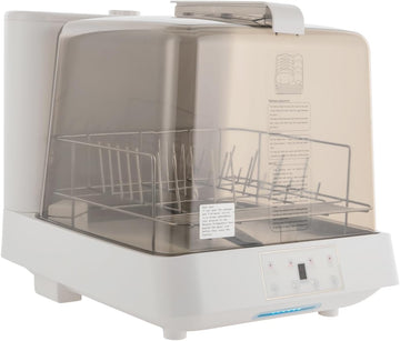Portable Countertop Dishwasher, Mini Automatic Dishwashing with 1.59Gal Water Tank & 360° Rotating S