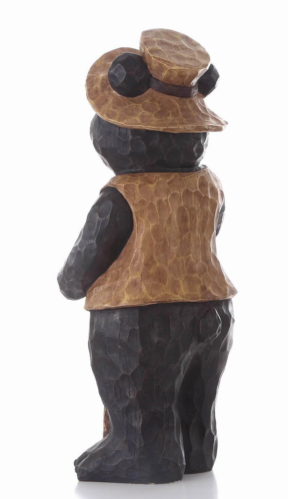 Bear Standing with Welcome Sign Statue